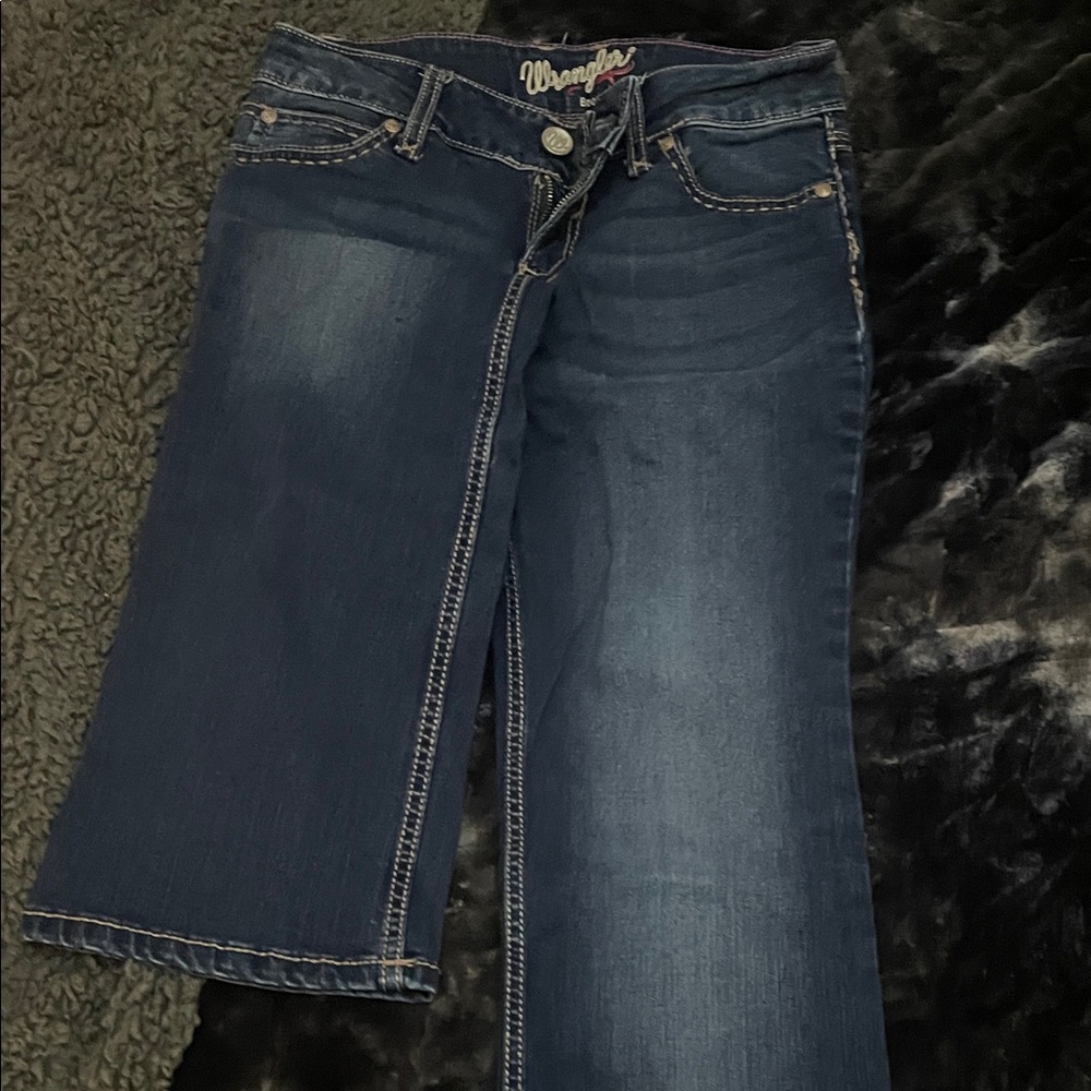 Wrangler Women's Dark Blue Flare Jeans